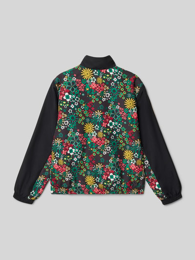 Productfoto, Regular Fit sweatjack met ritssluiting van adidas Originals, look: all-over bloemenmotief, materiaalverwerking: sweat