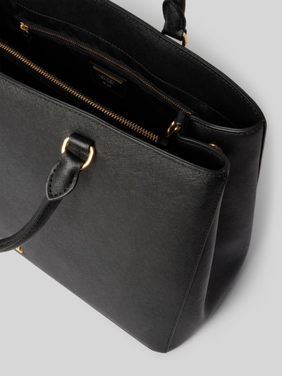 Lauren Ralph Lauren Handtasche aus Leder mit kurzen Tragegriffen Modell 'HANNA' Black 4