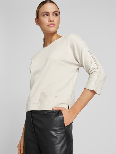 Marc Cain Longsleeve mit U-Boot-Ausschnitt Kitt 3