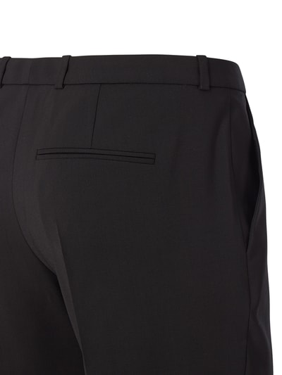 HUGO Bundfaltenhose aus Schurwoll-Elasthan-Mix Black 2