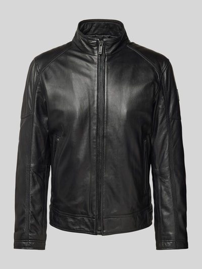 Strellson Regular Fit Lederjacke aus Lammnappa Modell 'PRESTON 2.0' Black 2