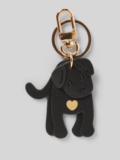 Seidenfelt Schlüsselanhänger mit Motiv-Print Modell 'My Dog' Black 1