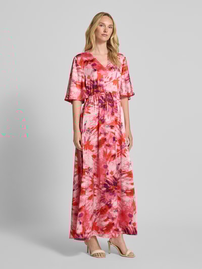 B.Young Maxikleid mit Bindegürtel Modell 'FARINELA' Hellrot 1