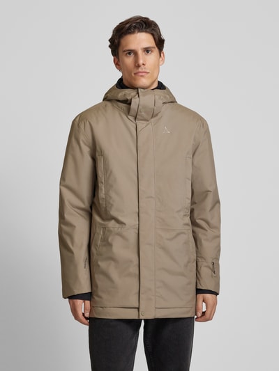 Schöffel Jacke mit Kapuze Beige 4