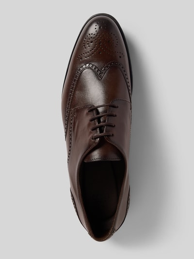 Lloyd Buty derby ze skóry model ‘EEZY’ Ciemnobrązowy 3