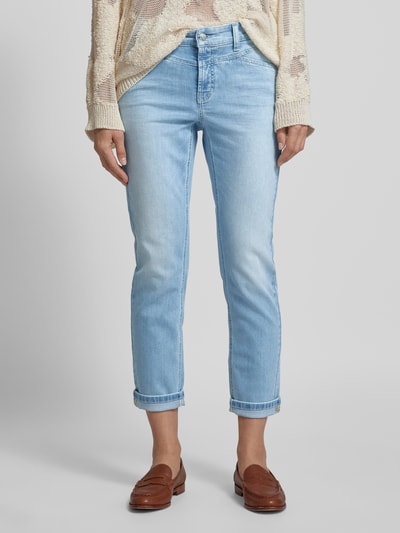 Cambio Slim Fit Jeans in verkürzter Passform Modell 'PARLA SEAM' Hellblau 4