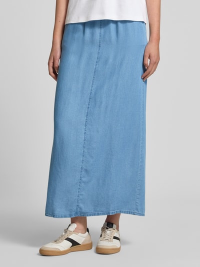 Vero Moda Fließender Maxi-Rock aus Lyocell Modell 'FLEUR' Blau 4