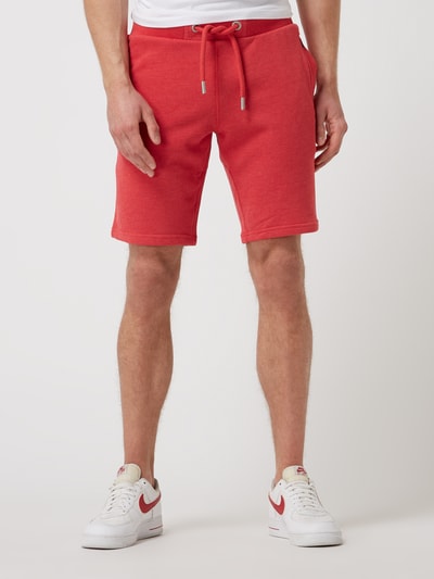 Superdry Sweatshorts mit Logo Rot Melange 4