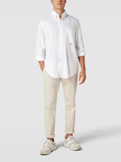 Tommy Hilfiger Freizeithemd mit Button-Down-Kragen Weiss 1