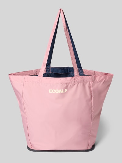 Produktfoto, Shopper mit Statement-Print Modell 'PACHO' von ECOALF in Rosa mit Tragehenkel, offenes Hauptfach, Maße: 31x38x22 cm, Schulterriemen 64 cm.