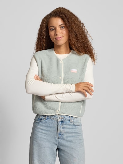 Review Gilet met drukknoopsluiting Bleu - 4