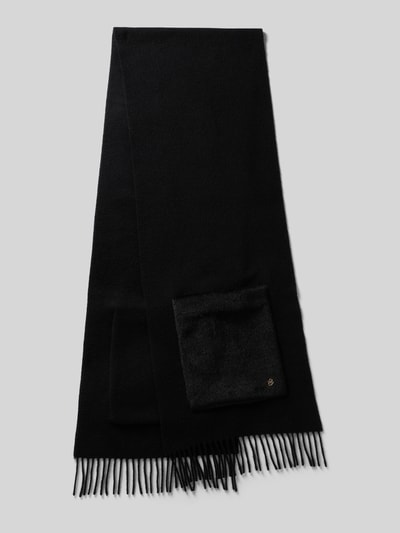 BOSS Schal aus Woll-Mix Modell 'GRAYCE' Black 1