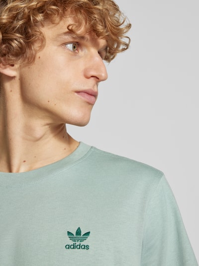 adidas Originals T-shirt met labelstitching Mintgroen - 3