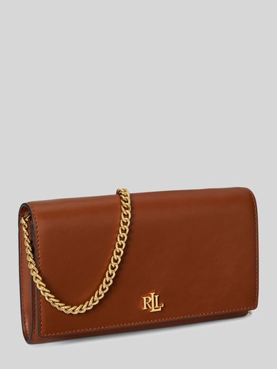 Lauren Ralph Lauren Umhängetasche aus echtem Leder mit abnehmbarer Schulterkette Cognac 2