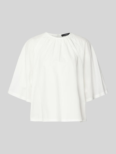 Weekend Max Mara Blusenshirt mit Rundhalsausschnitt Modell 'CRESPO' Weiss 2