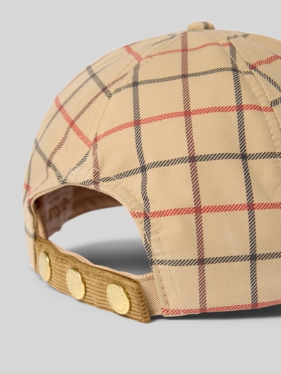Barbour Basecap aus reiner Baumwolle Beige 3