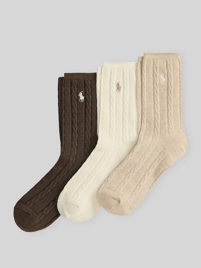 Polo Ralph Lauren Socken aus Baumwoll-Mix im 3er-Pack Offwhite 1