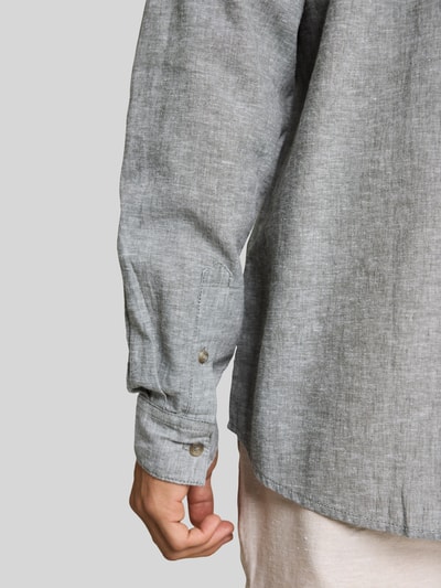 Tom Tailor Regular Fit Freizeithemd aus Leinen-Baumwolle-Mix Lind 3