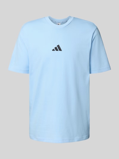 adidas Sportswear T-shirt met labelstitching en ronde hals Bleu - 2