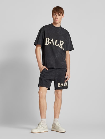 Balr. Oversized T-shirt met labelstitching Zwart - 1