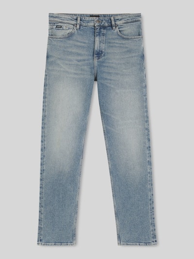 BOSS straight fit jeans van katoenmix Jeansblauw - 2