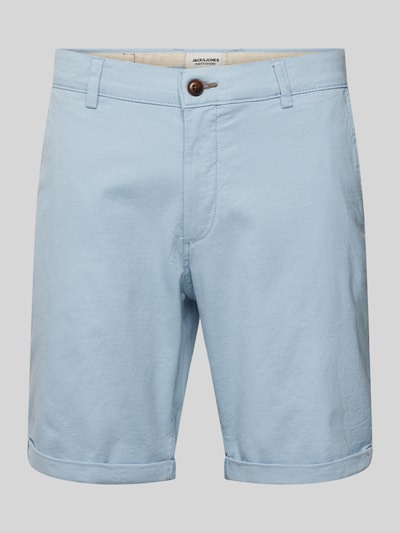 Jack & Jones Regular Fit Bermudas mit Strukturmuster Modell 'FURY' Hellblau 2