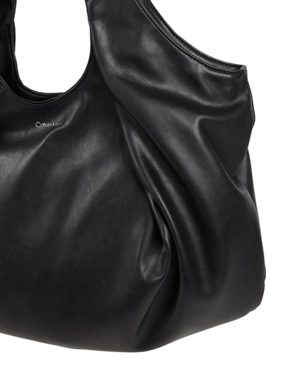 CK Calvin Klein Torba hobo z imitacji skóry Czarny 2