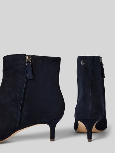 Lauren Ralph Lauren Leren laarsjes met naaldhak, model 'MCKAY' Donkerblauw - 2