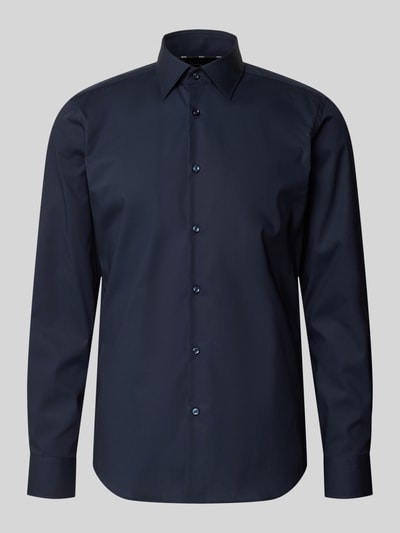 BOSS Regular Fit Businesshemd mit extra langem Arm Marine 2