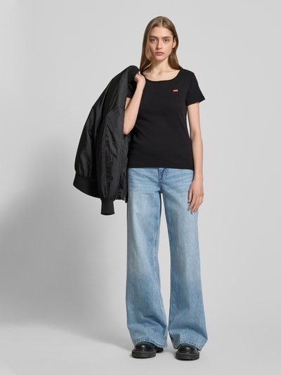 Levi's® T-Shirt mit geripptem Rundhalsausschnitt im 2er-Pack Black 1