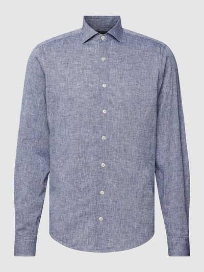 ROY ROBSON Slim Fit Freizeithemd mit Kentkragen Marine 2
