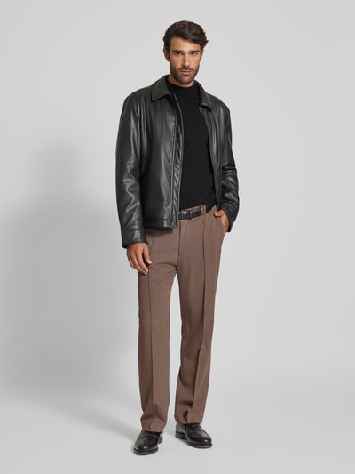 Drykorn Strickpullover aus Merinowolle Modell 'ARWON' Black 1