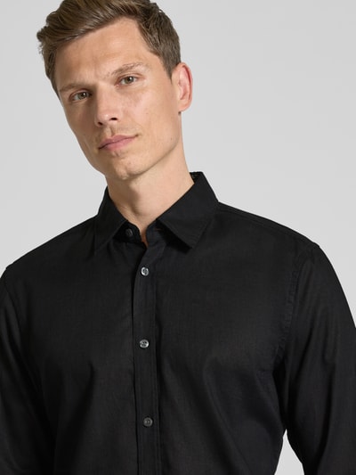 JOOP! Jeans Freizeithemd mit Knopfleiste Modell 'Hanson' Black 3