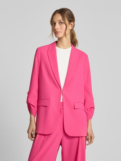 s.Oliver BLACK LABEL Regular Fit Longblazer mit 3/4-Ärmeln Pink 4