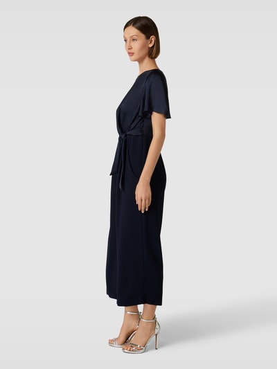 Christian Berg Cocktail Jumpsuit mit Knoten-Detail Marine Melange 1