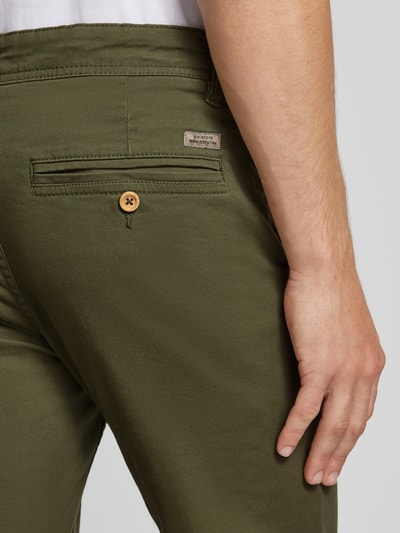 Blend Slim Fit Hose mit Eingriff- und Gesäßtaschen Modell 'NATAN' Oliv 3