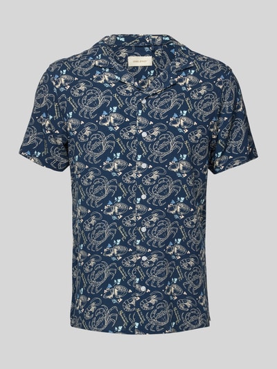Blend Slim Fit Freizeithemd mit Reverskragen Modell 'ASCOT' Marine 2