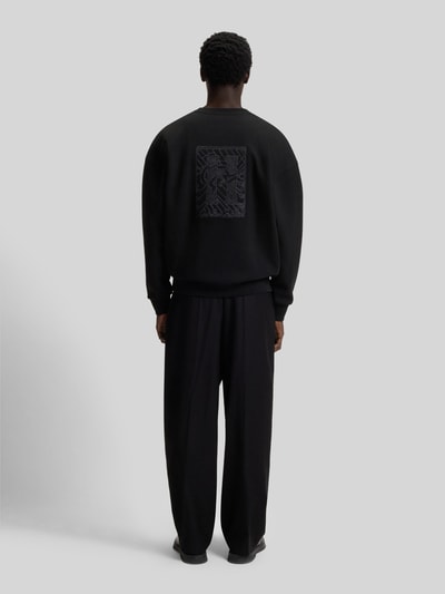 HUGO Oversized Sweatshirt aus Baumwoll-Mix Modell 'DADSINO' Black 5