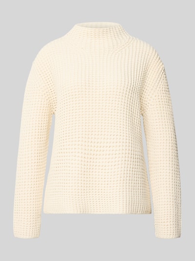 Marc O'Polo Denim Regular fit pullover met turtleneck van katoenmix Offwhite - 2