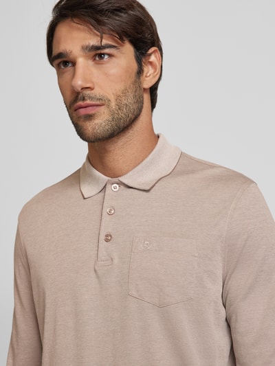 bugatti Poloshirt met borstzak Beige - 3