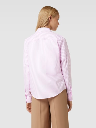 HUGO Bluzka koszulowa ze wzorem w paski model ‘THE ESSENTIAL’ Różowy 5