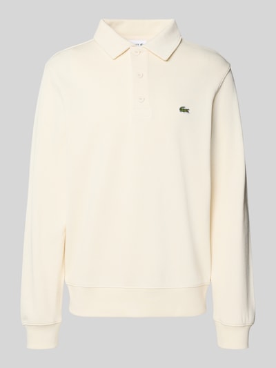 Lacoste Regular Fit Sweatshirt aus reiner Baumwolle Offwhite 2