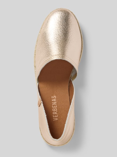 Verbenas Espadryle skórzane model ‘CARMEN’ Złoty 3