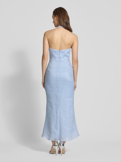 Bardot Sukienka koktajlowa z wiązaniem na szyi model ‘PAOLA’ Jasnoniebieski 5