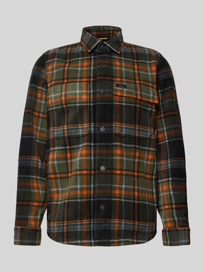 camel active Regular Fit Hemdjacke mit Logo-Applikation Oliv 2