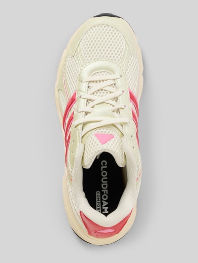 Produktfoto, Sneaker met vetersluiting Model 'TECHNOCHAOS 2000' van adidas Sportswear, materiaalmix, afgeronde punt, structuurzool, labeldetail, dames, maat 40, hakhoogte 6 cm, schachthoogte en schachtbreedte 6 cm.