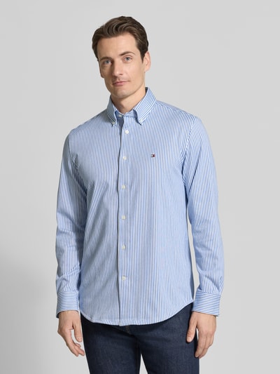 Tommy Hilfiger Regular Fit Freizeithemd aus Baumwoll-Mix Marine 4