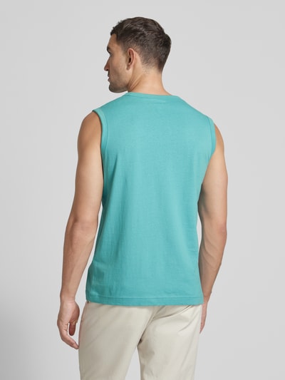 Tom Tailor Tanktop met labelprint Lagune - 5