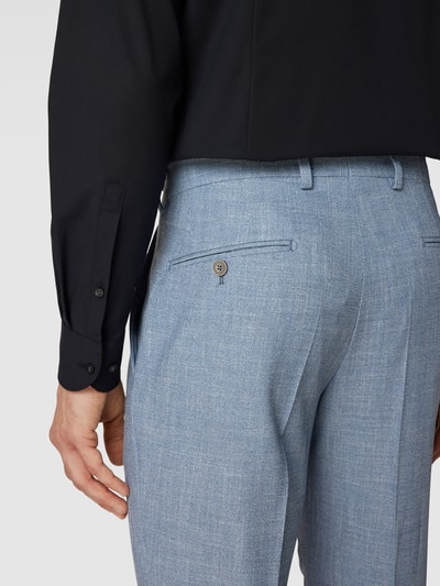 Pierre Cardin Stoffen broek met persplooien, model 'Ryan' Blauw - 3