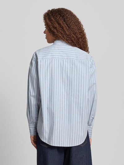 Carhartt Work In Progress Relaxed fit blouse met borstzak, model 'Grimsby' Lichtblauw - 5